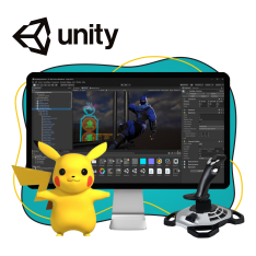 Мир игр на Unity 2D на популярном движке + AI-помощники - КИБЕРшкола программирования для детей, компьютерные курсы для школьников, начинающих и подростков - KIBERone г. Щёлково