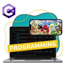 Программирование на C#. Удивительный мир 2D-игр - КИБЕРшкола программирования для детей, компьютерные курсы для школьников, начинающих и подростков - KIBERone г. Щёлково